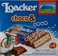 Mängden socker i Barres Choco & Coco Loacker