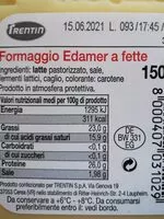 Mängden socker i Formaggio edamer a fette