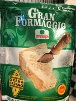 Mängden socker i Prealpi Gran Formaggio Grattugiato GR 80