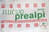 Mängden socker i Burro Nuovo Prealpi