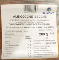 Mängden socker i Albicocche secche