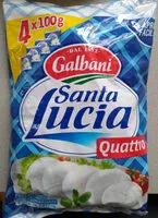 Mängden socker i Mozzarella - Santa Lucia