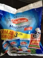 Mängden socker i Galbani mozzarella - tris 3x125g (375g)