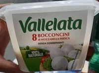 Mängden socker i 8 bocconcini di mozzarella fresca