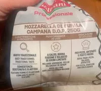 Mängden socker i Mozzarella di bufala
