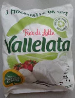 Mängden socker i Vallelata Fior di Latte