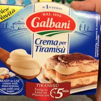 Mängden socker i Crema per Tiramisù