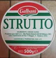 Mängden socker i Strutto