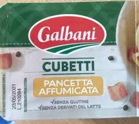 Mängden socker i Pancetta affumicata Galbani Cubetti