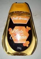 Mängden socker i Miele di acacia