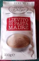 Mängden socker i Lievito di pasta madre