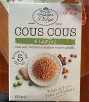 Mängden socker i COUS COUS 4 Legumi