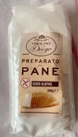 Mängden socker i Preparato per pane gluten free