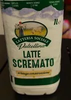 Mängden socker i Latte scremato