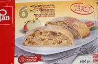 Mängden socker i Fette di strudel di mele