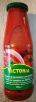 Mängden socker i Puree Tomates Basilic 70CL Victoria
