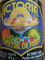 Mängden socker i Victoria Cocktail De Fruits Au Sirop Léger