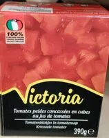 Mängden socker i Tomates pelées concassées en cubes au jus de tomates