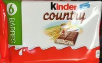 Mängden socker i Kinder Country - 6 barres