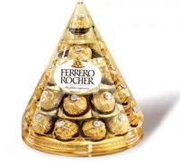 Mängden socker i Bouchées FERRERO ROCHER Chocolat au lait noisettes Pyramide 28 pièces - 350g