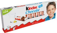 Mängden socker i Tablette Kinder Chocolat Chocolat au Lait x24 -300g
