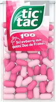 Mängden socker i Bonbons tic tac goûts duo de fraises