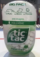 Mängden socker i Tic Tac Fresh Mint