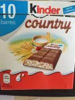 Mängden socker i Kinder Country - 10 barres