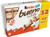 Mängden socker i Kinder Bueno White
