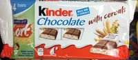 Mängden socker i kinder chocolate with cereals