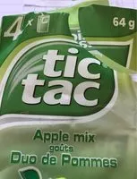 Mängden socker i 64G Tic Tac Duo Pomme T4 T(33X4