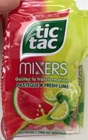 Mängden socker i Bonbons Tic Tac x110 pastilles Acidulé goût cerise - 54g
