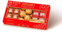 Mängden socker i Ferrero prestige assortiment de chocolats boite de 16 pieces
