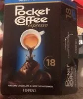 Mängden socker i Poket coffee