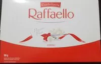 Mängden socker i Raffaello - Wafer com recheio cremoso e amêndoa coberto com coco