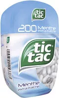 Mängden socker i Bonbons Tic Tac x200 pastilles MENTHE EXTRA FRAÎCHE - 98g