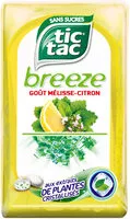 Mängden socker i Tit tac breeze goût mélisse citron
