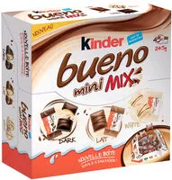 Mängden socker i Kinder Bueno Mini gaufrettes de chocolat - 245g