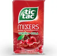 Mängden socker i Tic tac mixers cerise cola t100 etui de 100