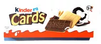 Mängden socker i Kinder - Cards 10 Biscuits, 128g (4.6oz)