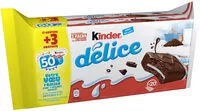 Mängden socker i Kinder Delice Cacao +3 Grat N Poids