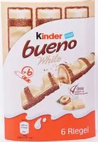 Mängden socker i Kinder Bueno White