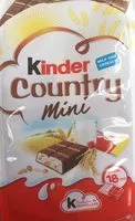 Mängden socker i Kinder country mini