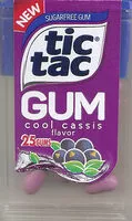 Mängden socker i tic tac GUM cool cassis