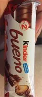 Mängden socker i Barre Chocolatée Kinder Bueno Chocolat au Lait x6 - 258g