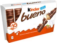 Mängden socker i Barre Chocolatée Kinder Bueno Chocolat au Lait x10 - 430g