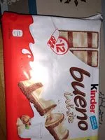 Mängden socker i Kinder Bueno White