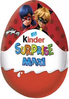 Mängden socker i Kinder surprise oeuf maxi lei 100g fille natoons
