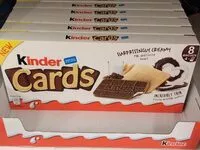Mängden socker i Kinder cards