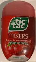 Mängden socker i Tic tac mixers cerise cola box de 205